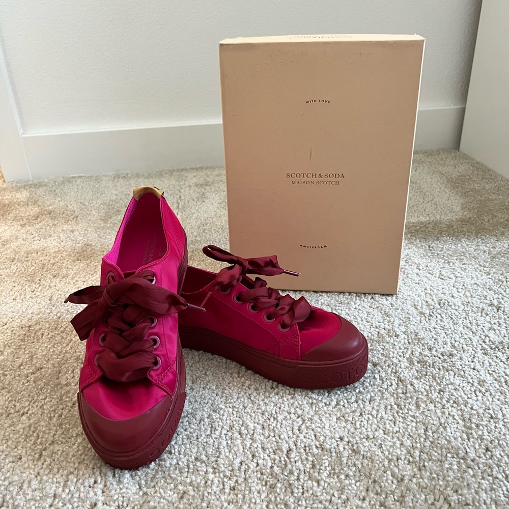 Scotch & Soda Sylvie Satin Tropical Pink Shoes